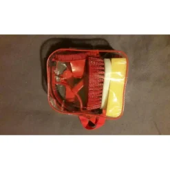 Kit De Pansage>Kit de pansage rouge pour enfant (+ mallette)