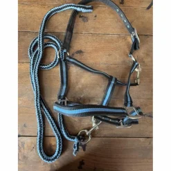 Licol bleu + longe*- Marque inconnue - Sale