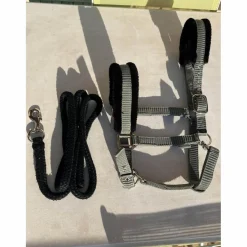 Showmaster Licols Et Longes>Licol kaki moumoute noire