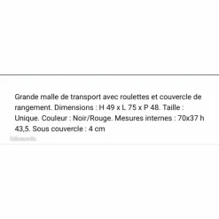 Malle*- Marque inconnue - Clearance