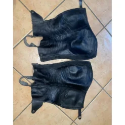 Dy'on Chaps>Mini Chaps classique Dy’on cuir noir taille S