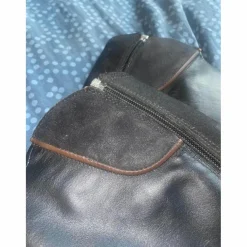 Mini-chaps en cuir noir*Fouganza Discount