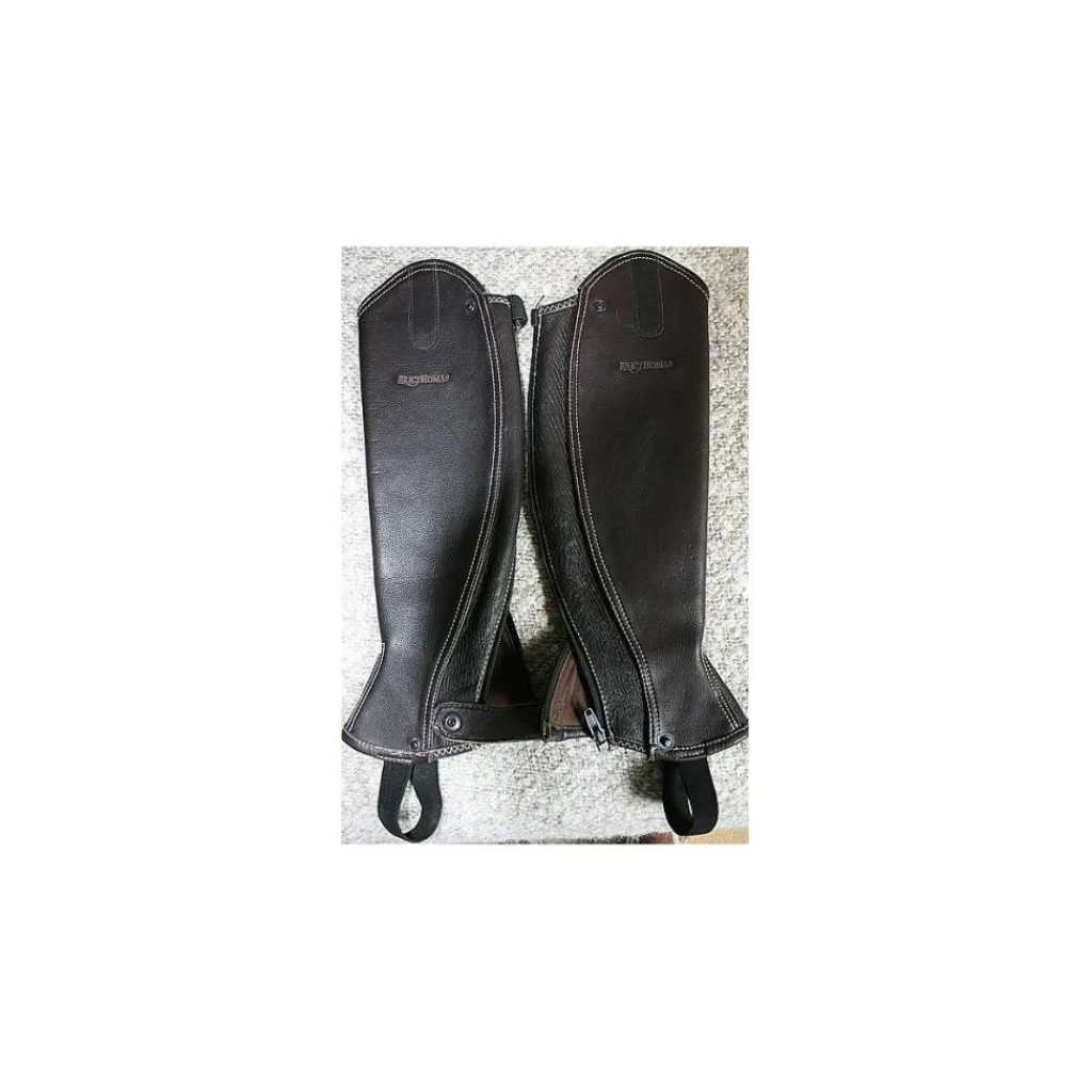 Eric Thomas Chaps>Mini-chaps cuir marron / XS