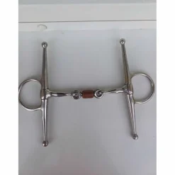 - Marque inconnue - Mors Et Embouchures>mors aiguilles double brisure à rouleau en cuivre