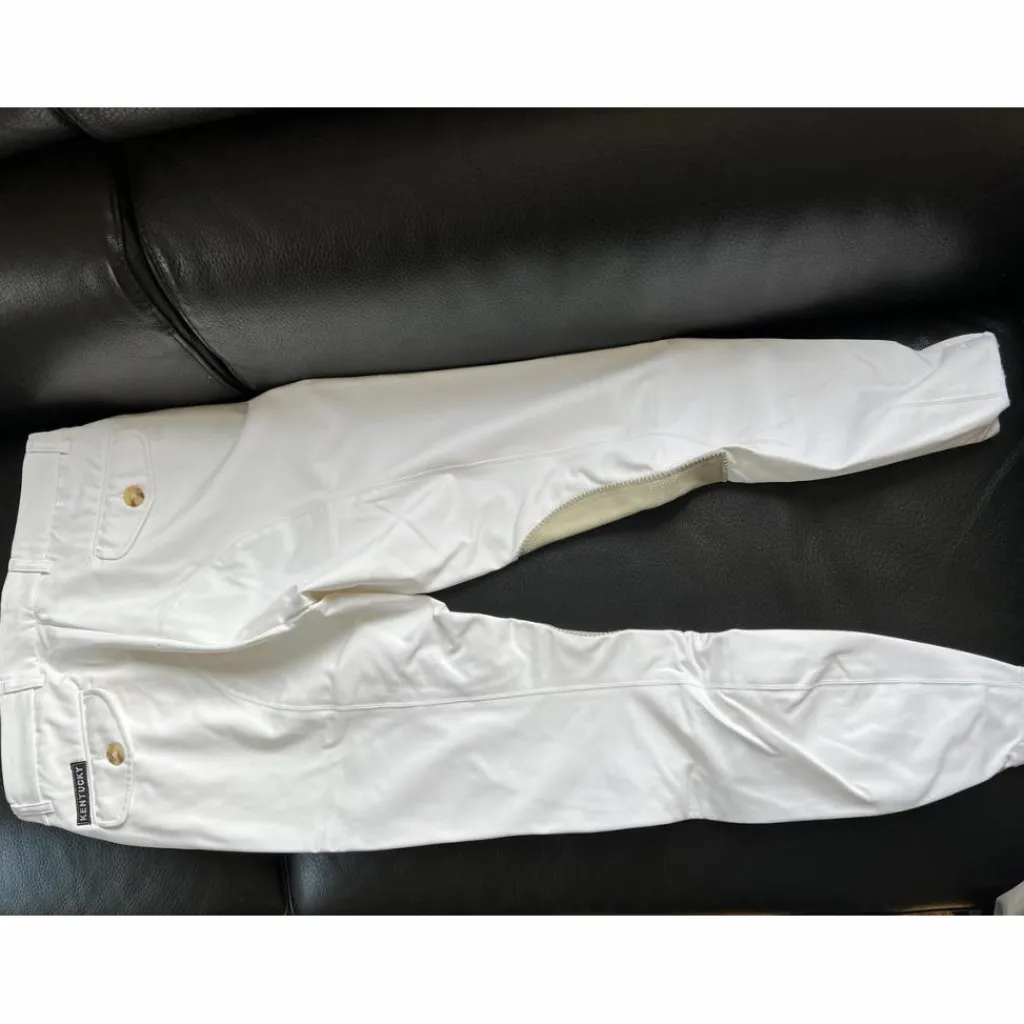 PANTALON DE CONCOURS (homme) - - BLANC*Kentucky Online