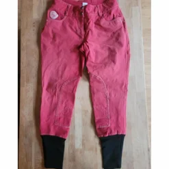 Fouganza Pantalons>Pantalon d'équitation rouge taille 40