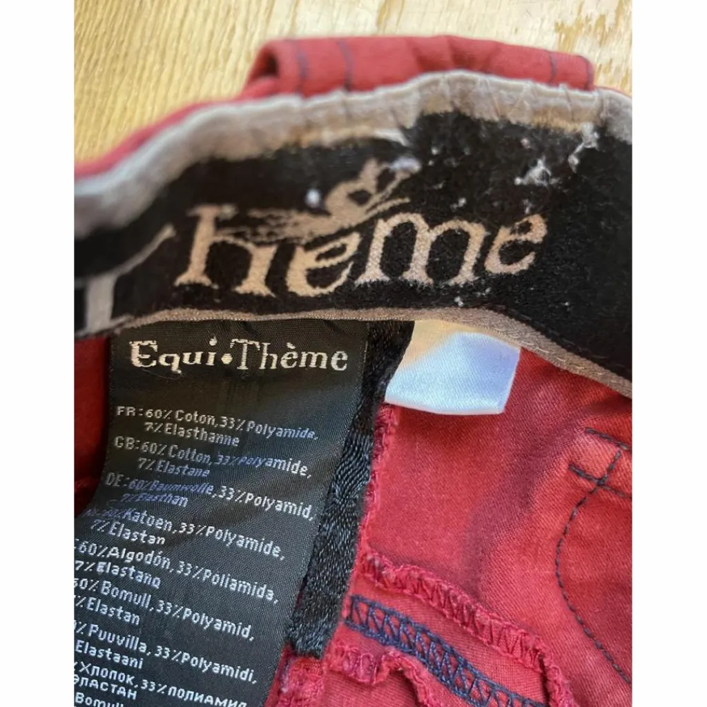 Equitheme Pantalons>Pantalon equi thème taille 36 rouge