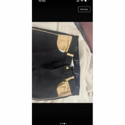 - Marque inconnue - Pantalons>Pantalon noir et beige