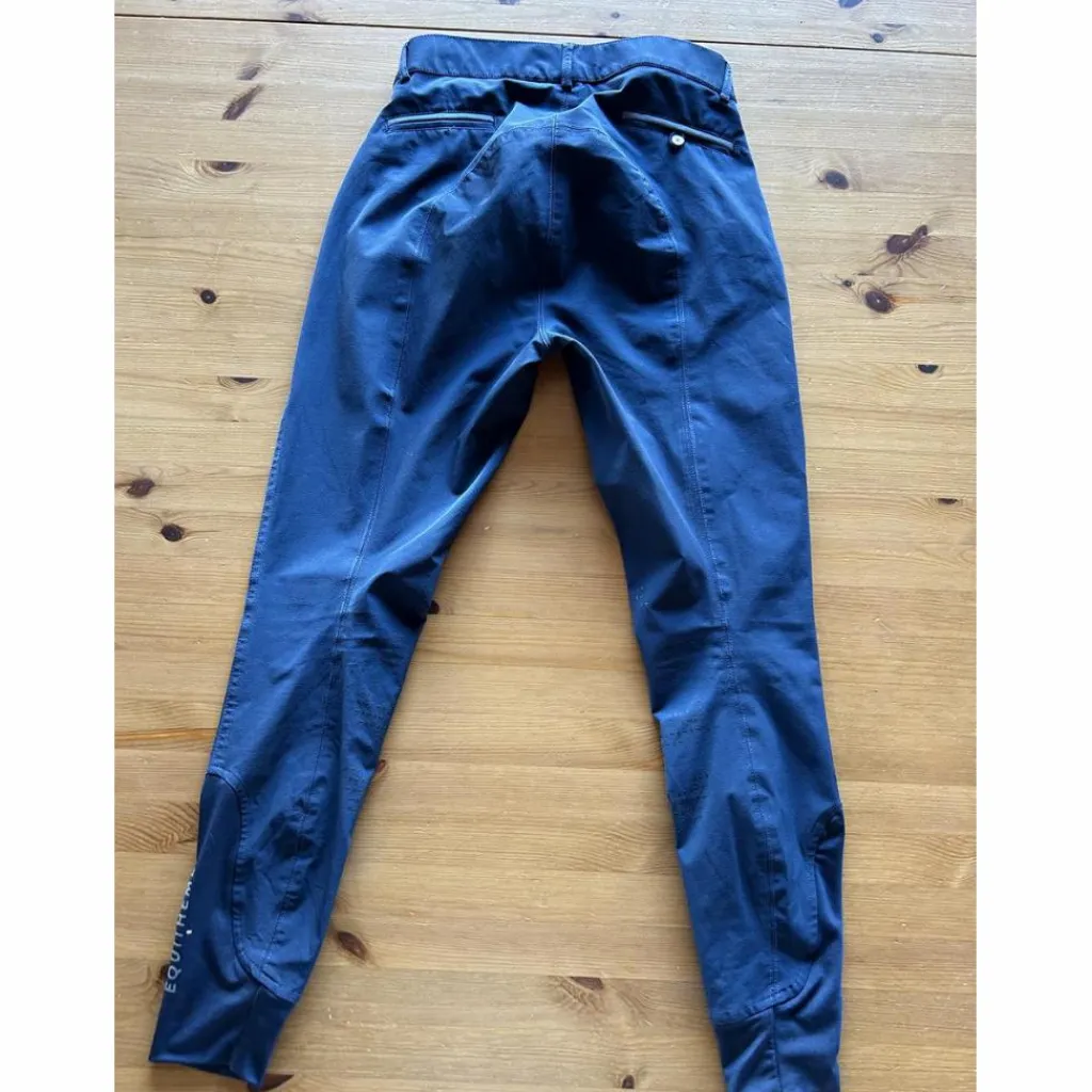 Pantalon équitation noir Equithème Georg fond silicone homme*Equitheme Clearance