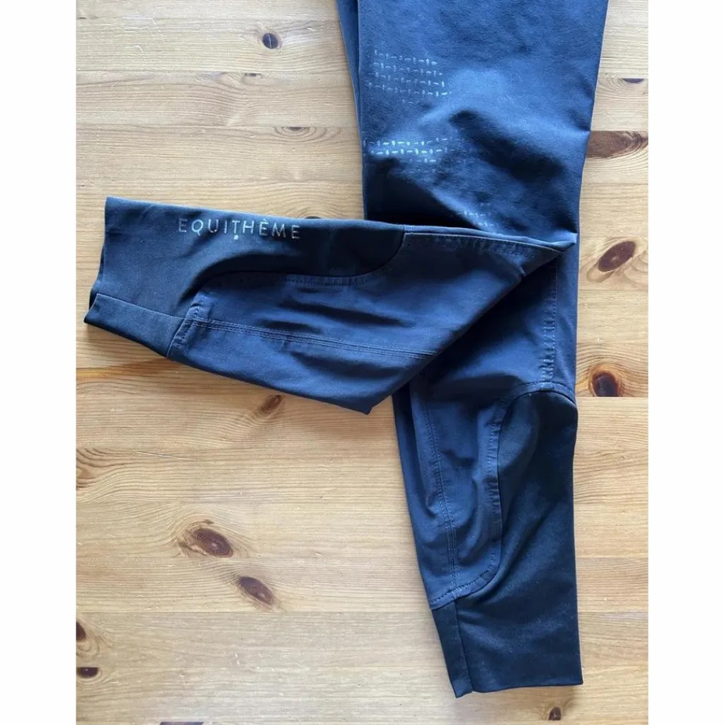 Pantalon équitation noir Equithème Georg fond silicone homme*Equitheme Clearance