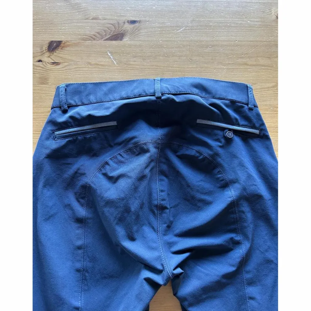 Pantalon équitation noir Equithème Georg fond silicone homme*Equitheme Clearance