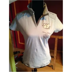 Fouganza Polos / Tshirts Équitation>Polo bleu ciel