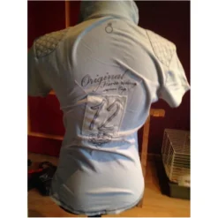 Fouganza Polos / Tshirts Équitation>Polo bleu ciel