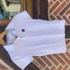 Fouganza Polos / Tshirts Équitation>Polo de concour blanc