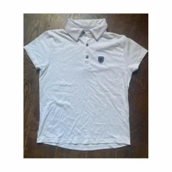 Fouganza Chemises & Polos>Polo de concours manche courtes blanc pour Enfant