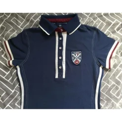Polo Equithème bleu marine, bordeau, blanc*Equitheme Outlet