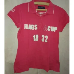Flags and Cup Polos / Tshirts Équitation>Polo rose