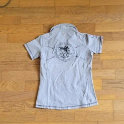 Fouganza Polos / Tshirts Équitation>Polo Gris