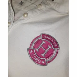 Polo concours blanc et rose*Harcour Hot
