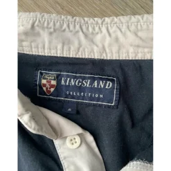 Polo manche longue col blanc*Kingsland Sale