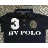 HV Polo Polos / Tshirts Équitation>Polo manches courtes bleu marine et beige