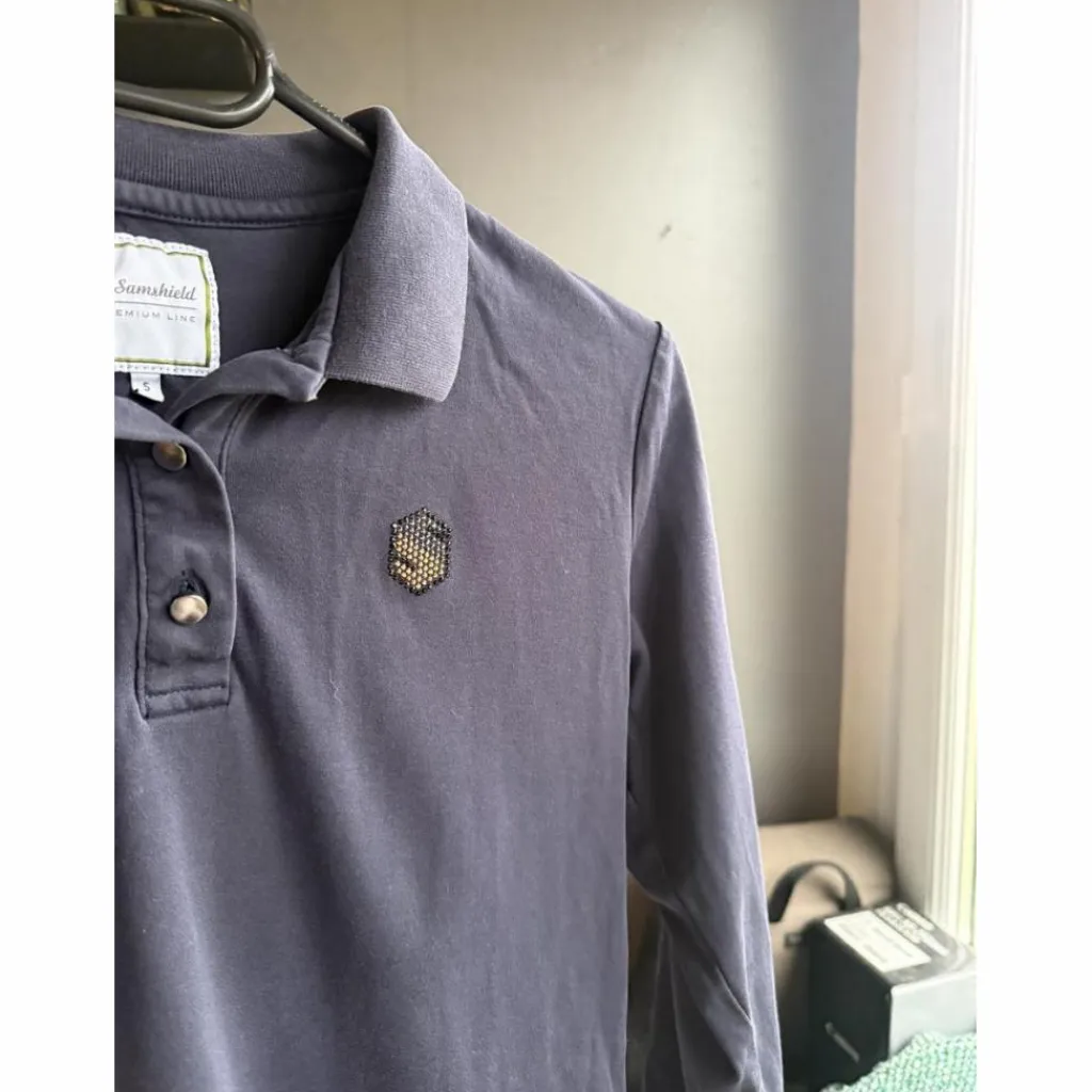 Samshield Polos / Tshirts Équitation>Polo bleu marine taille S