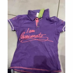 polo violet enfants*Fouganza Online