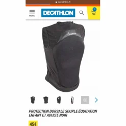 Fouganza Gilets De Cross Et Coques Dorsales>Protection dorsal