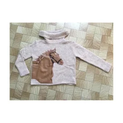 Pull Hiver cheval 38-40*- Marque inconnue - Outlet