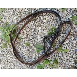 Fouganza Rênes>Rênes tissu marron