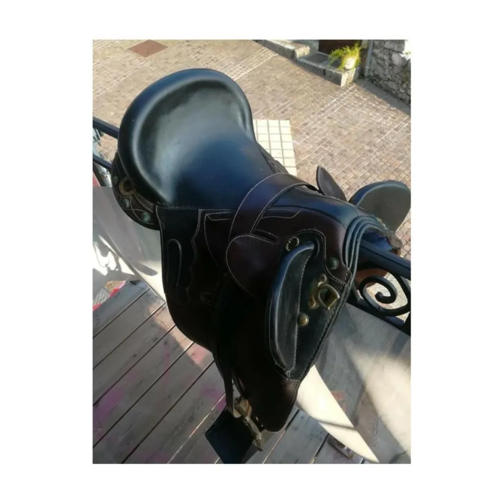 - Marque inconnue - Autres Selles (Amazone, Barefoot, Australienne...)>selle australienne toute équipée