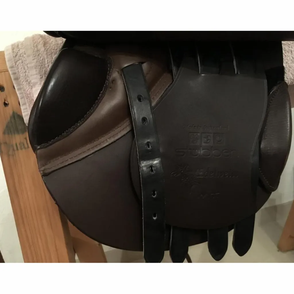 Stubben Selles D'Obstacle>Selle cheval Obstacle CSO modèle Edelweiss 17,5 Marron foncé