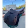 Fouganza Selles Mixtes>Selle cuir marron 17,5