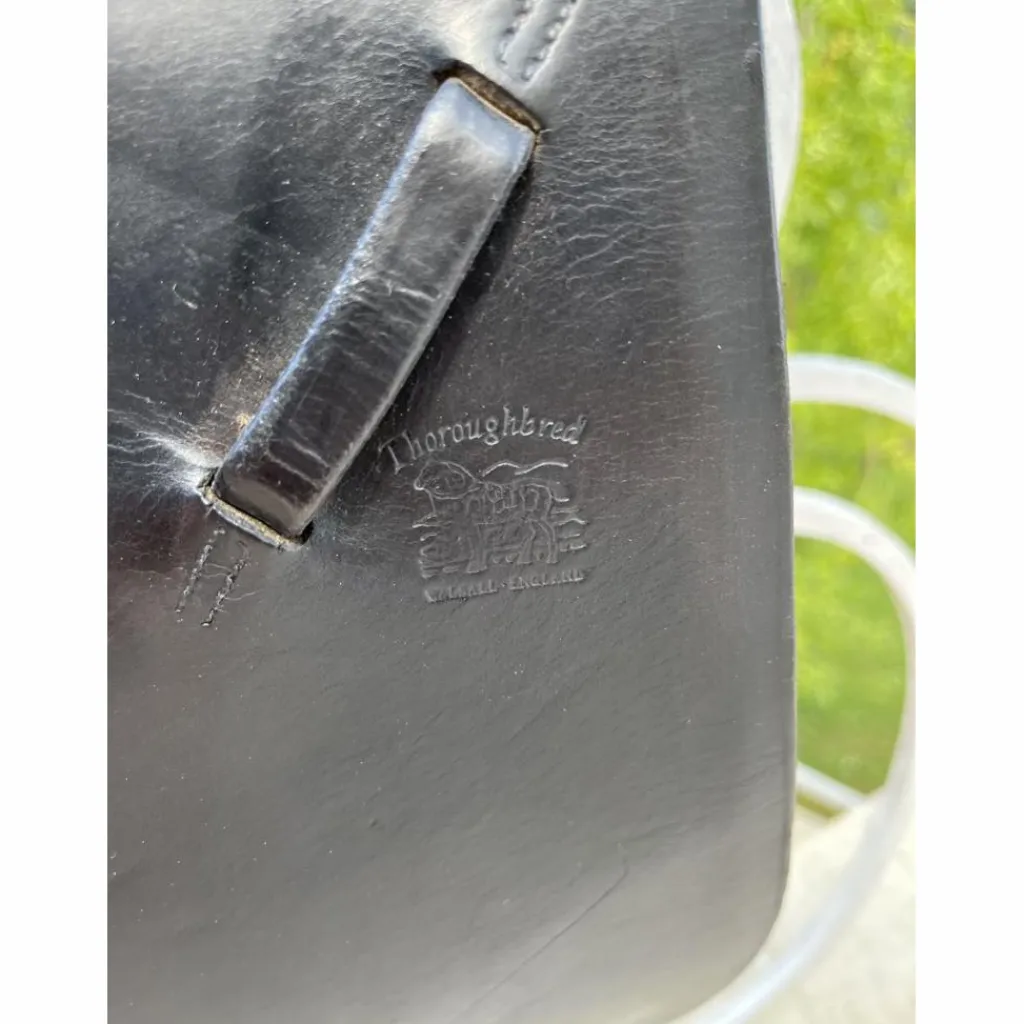 selle dressage thoroughbred saddlery noire*Thorowgood Online