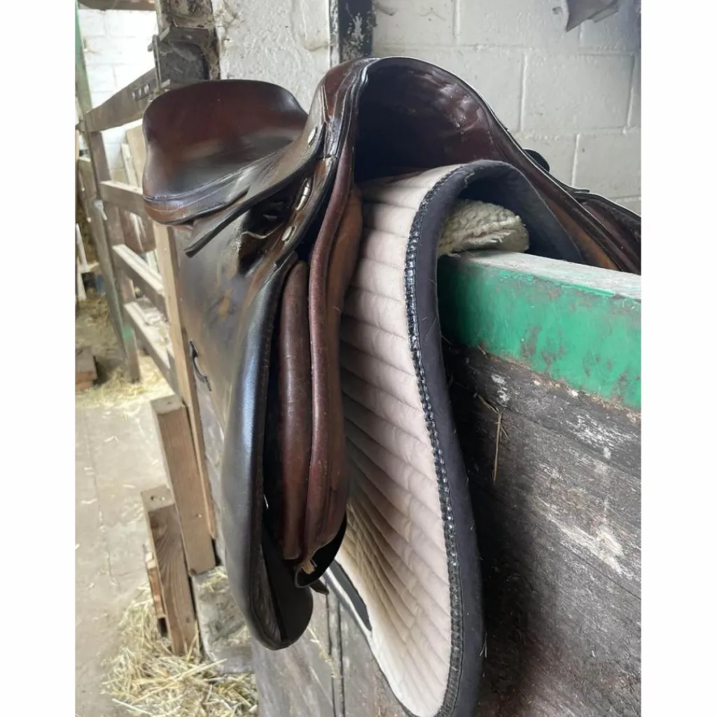 - Marque inconnue - Selles D'Obstacle>selle en cuir brun