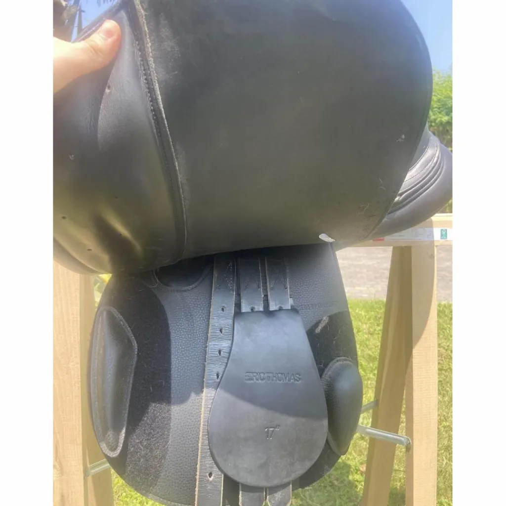 Eric Thomas Selles Mixtes>selle noire 17 pouce
