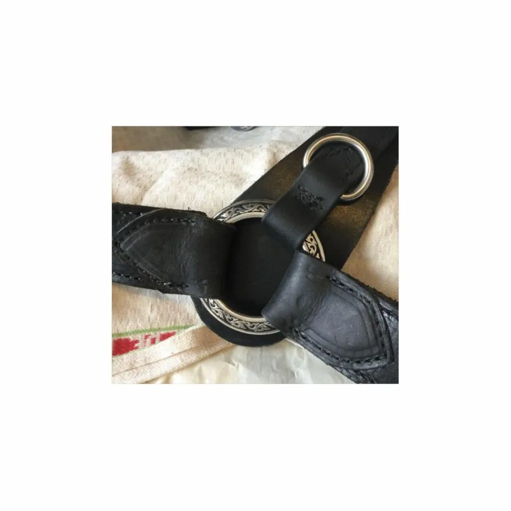 - Marque inconnue - Autres Selles (Amazone, Barefoot, Australienne...)>Selle EZ fit en cuir sans arcon + accessoires