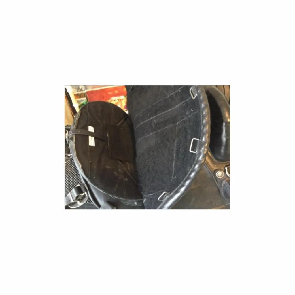- Marque inconnue - Autres Selles (Amazone, Barefoot, Australienne...)>Selle EZ fit en cuir sans arcon + accessoires