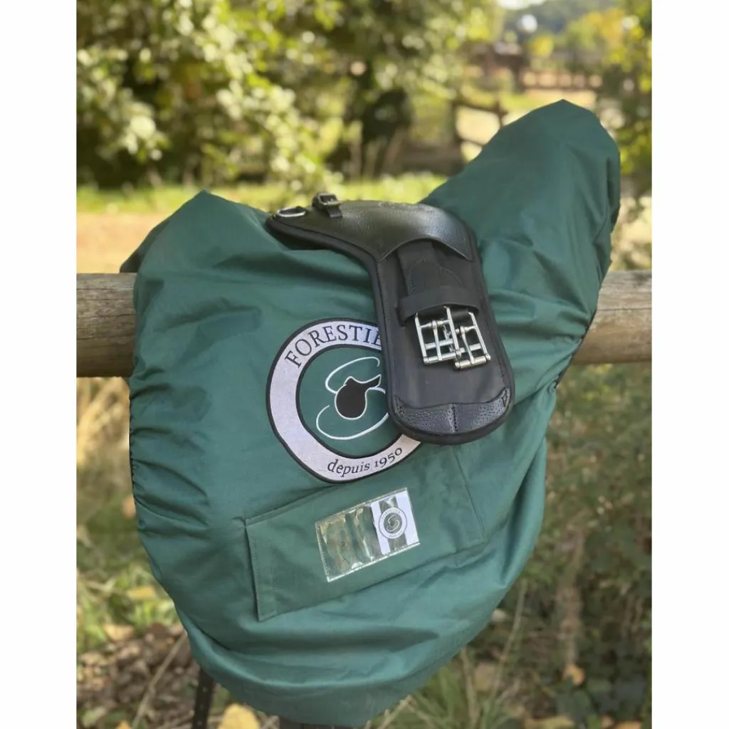 Forestier Selles De Dressage>Selle Aachen 17” 2A – Noir toute veau (2022) + sangle + étrivières