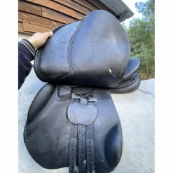 Fouganza Selles Mixtes>selle 17,5 cuir noir