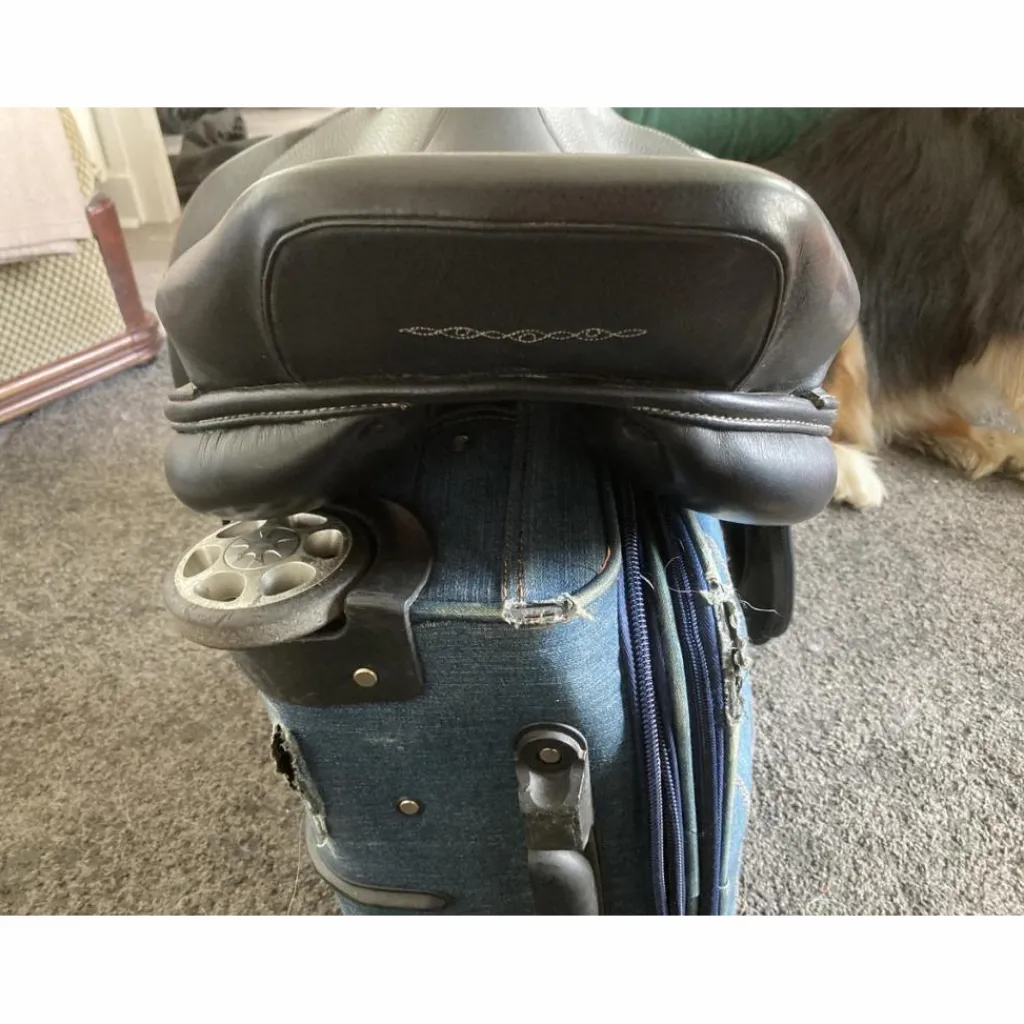 Selle Paddock – Cuir noir – 310*Fouganza Clearance