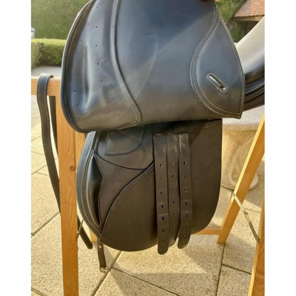 Selle mixte en cuir noir*Fouganza Sale
