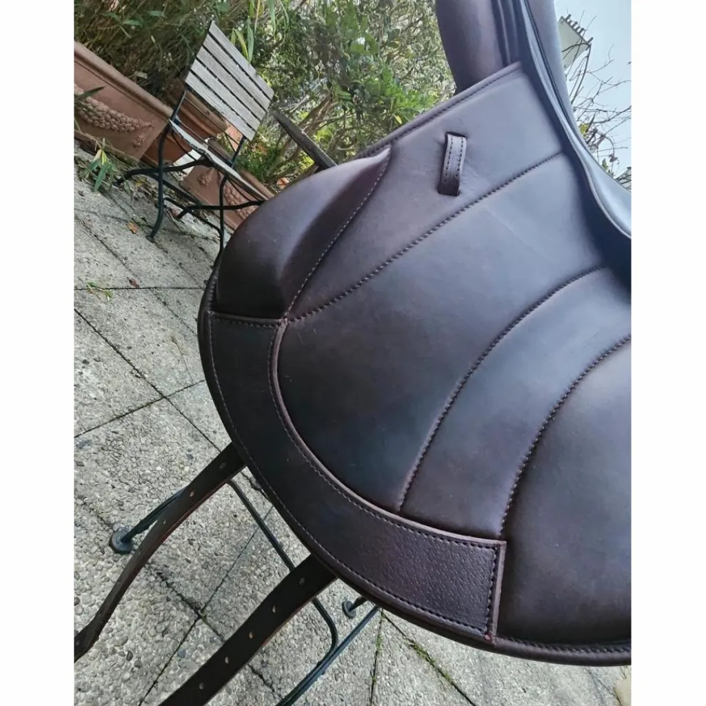 Antares Selles D'Obstacle>Selle RS Line Monoquartier marron 17.5