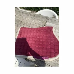 Tapis + bonnet bordeaux*Equitheme