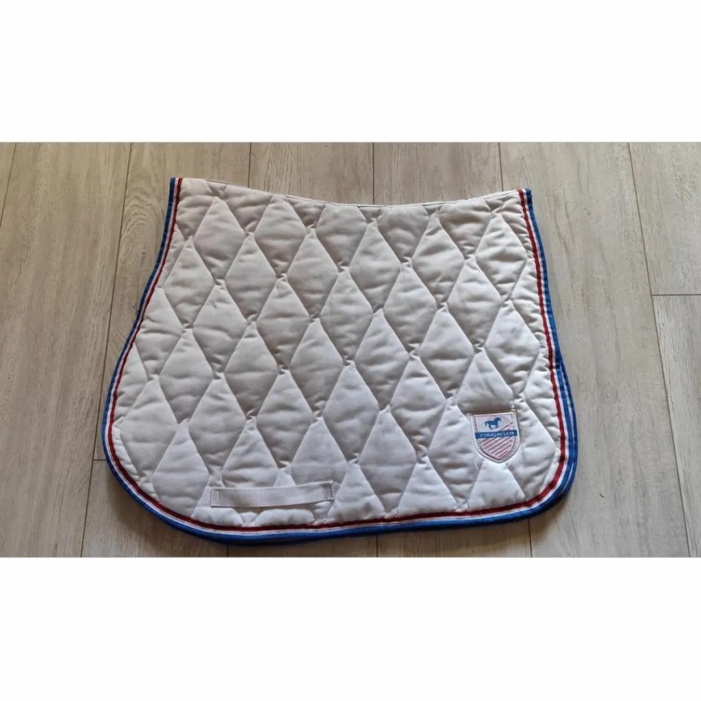Fouganza Tapis>tapis blanc de dressage Cob/PS