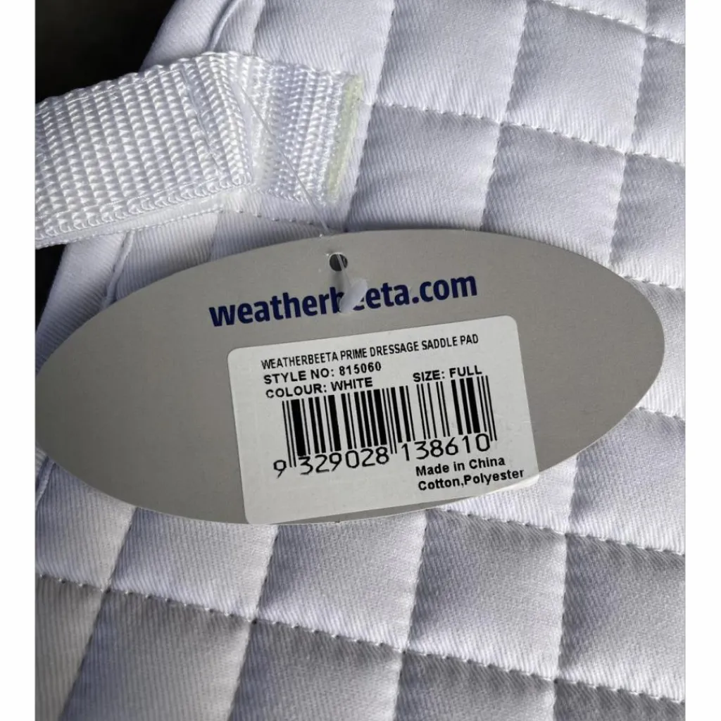 Tapis blanc dressage*Weatherbeeta Best