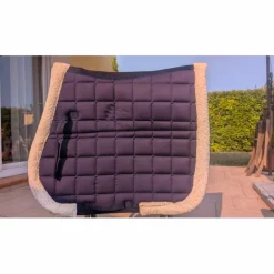 tapis cheval dressage bleu et blanc*- Marque inconnue -