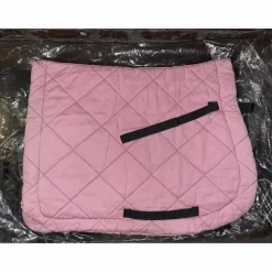 Tapis cheval rose brodé 