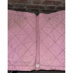 Tapis cheval rose brodé 