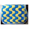 Fouganza Tapis>Tapis de selle Lamicell bleu et jaune personnalisé